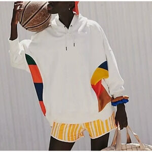 NEW FREE PEOPLE FP MOVEMENT SPRINT TO THE FINISH OVERSIZED HOODIE SWEATSHIRT M